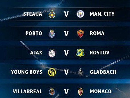 CL Play-offs Draw 2016 2017