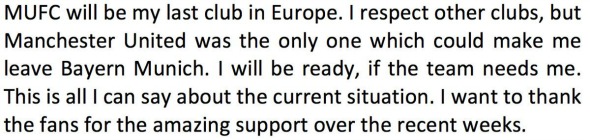 bastian Schweinsteiger Tweet