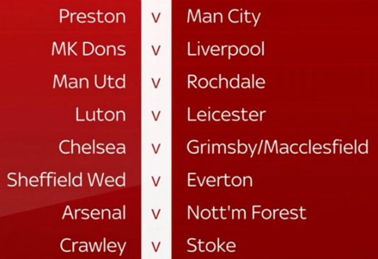 League Cup Third Round Draw 19-20