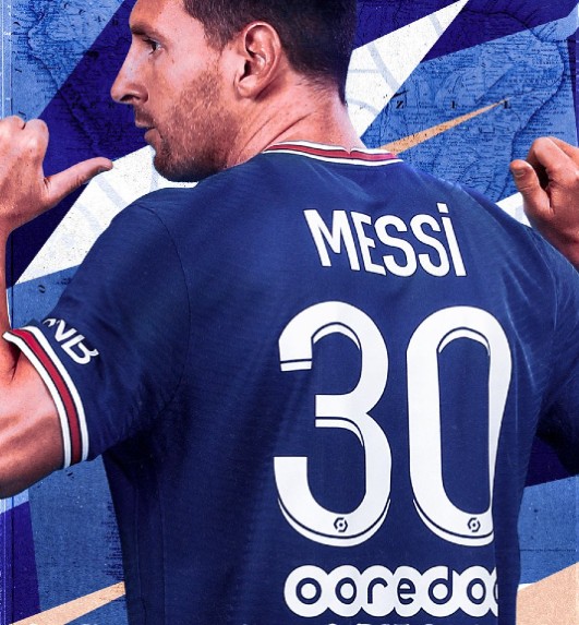 Lionel Messi Shirt Number 30 PSG 21-22