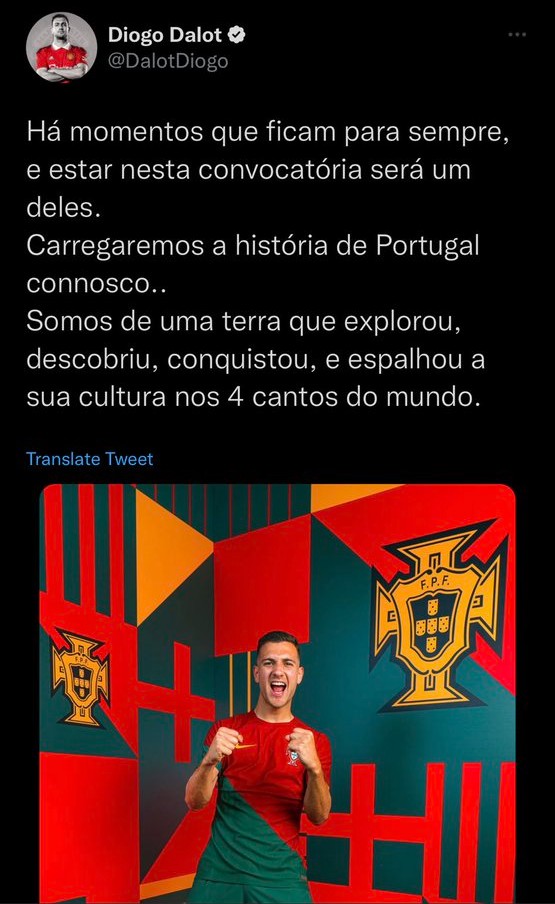 Diogo Dalot Colonisation Tweet Before World Cup 2022
