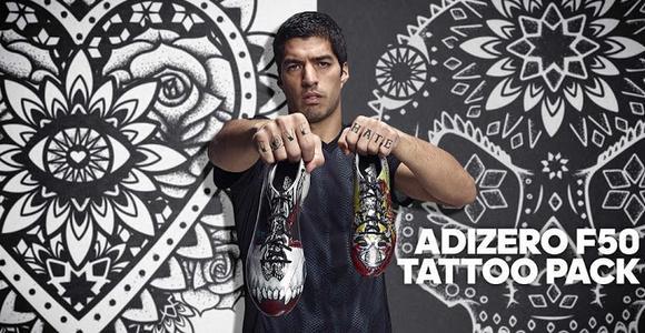 Luis Suarez Tattoo Cleats 2015