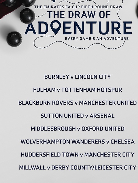 FA Cup Fifth Round Draw 2017
