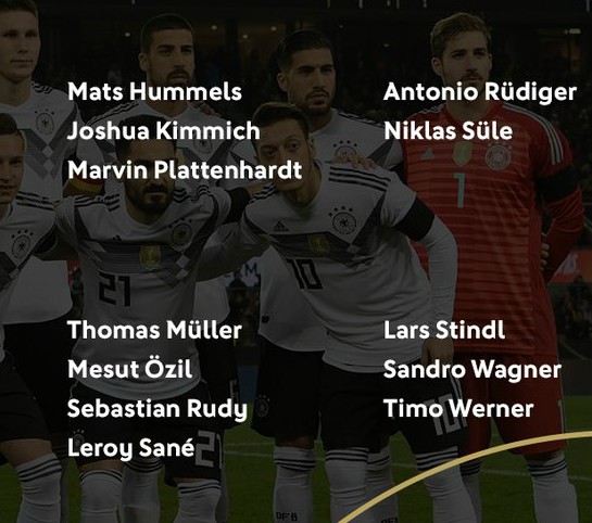 Germany Squad March 2018