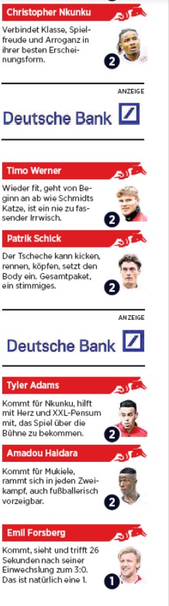 rbl player ratings vs spurs champions league leipziger volkszeitung