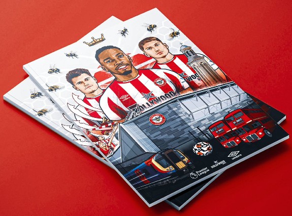 Brentford Cover Programme vs Arsenal 2021 First Premier League Game