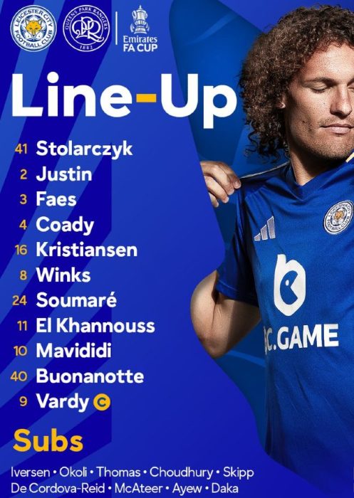 Leicester City vs QPR 2025 FA Cup Lineups, Stats & Timeline | LEI QPR 6 ...