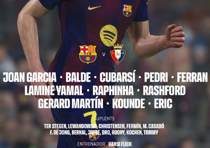 fc barcelona vs ca osasuna lineups december 2025