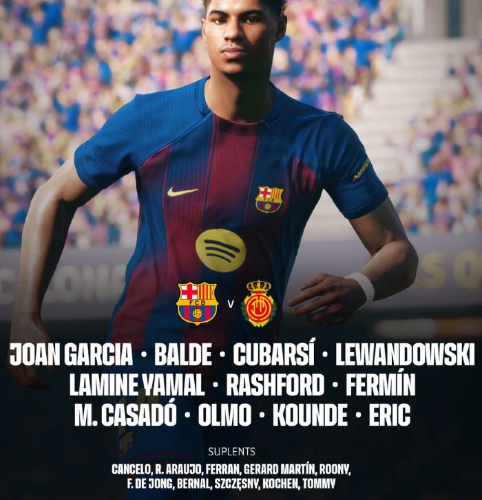 fc barcelona vs rcd mallorca 2026 lineups