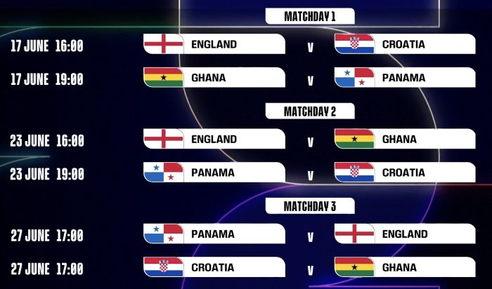 Croatia Schedule