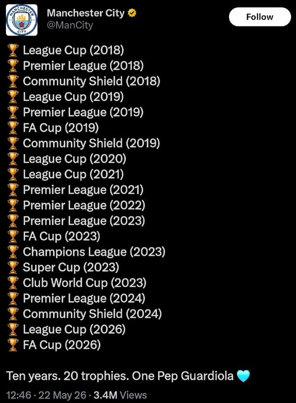 Pep at Man City