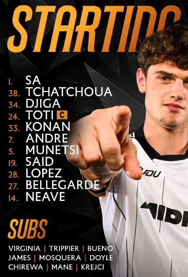 Wolverhampton Wanderers FC starting lineup vs Burnley FC October 2026 Championship