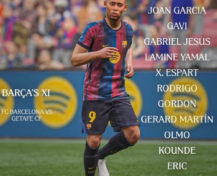 fc barcelona vs getafe cf lineups october 2026